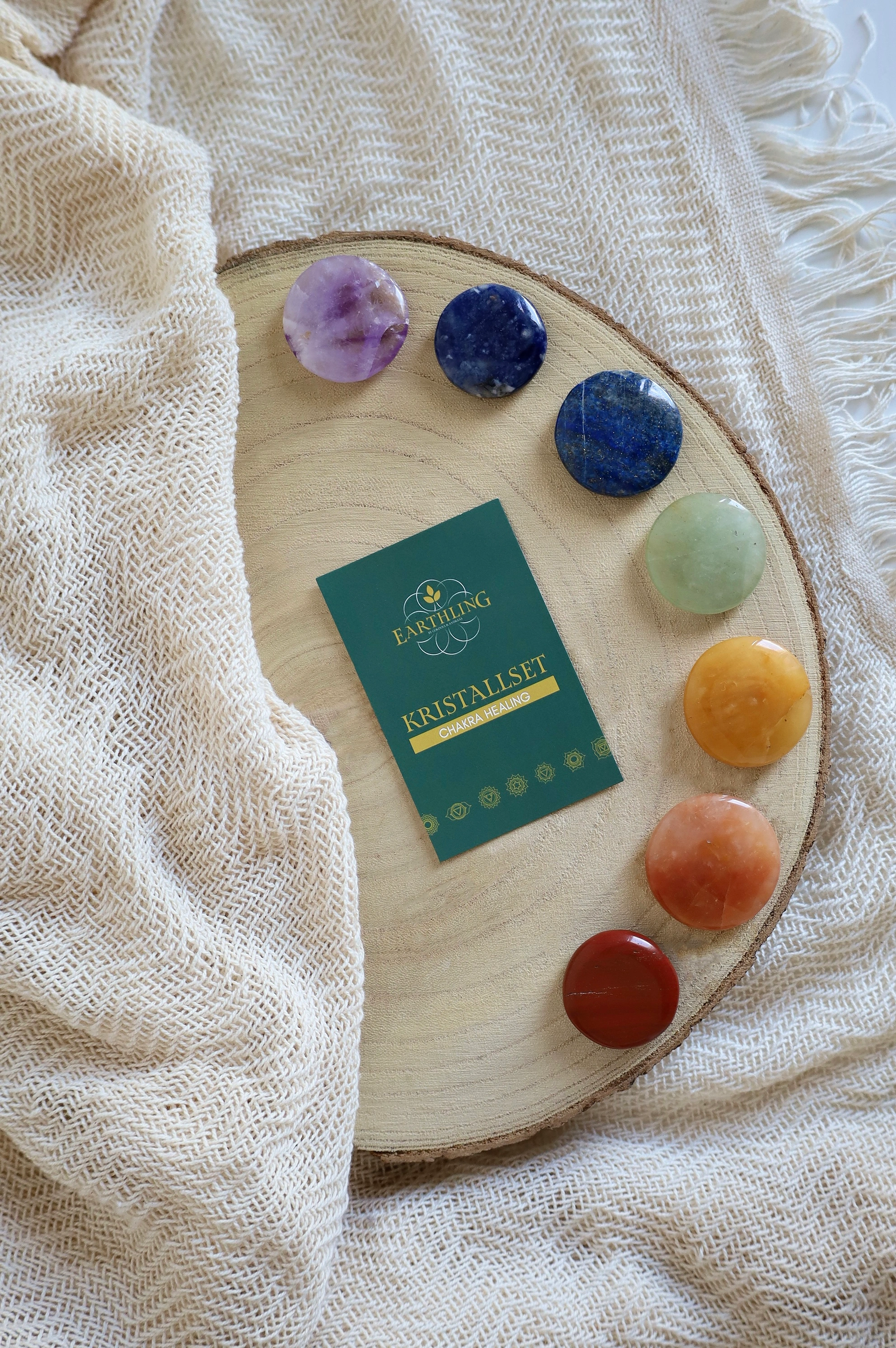 Kristall-Set Chakra Healing (rund)