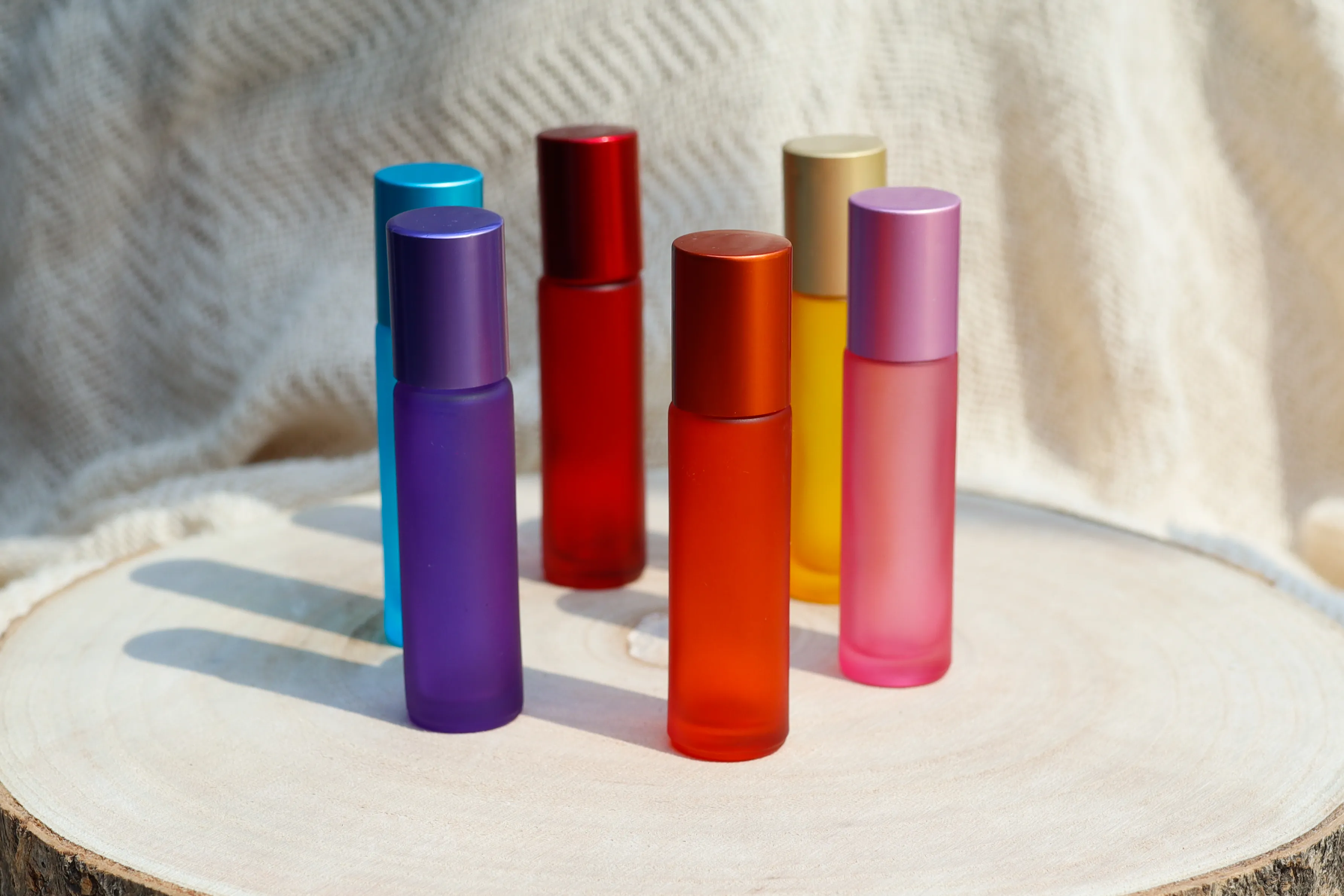 Glas Roller Set Rainbow 10ml