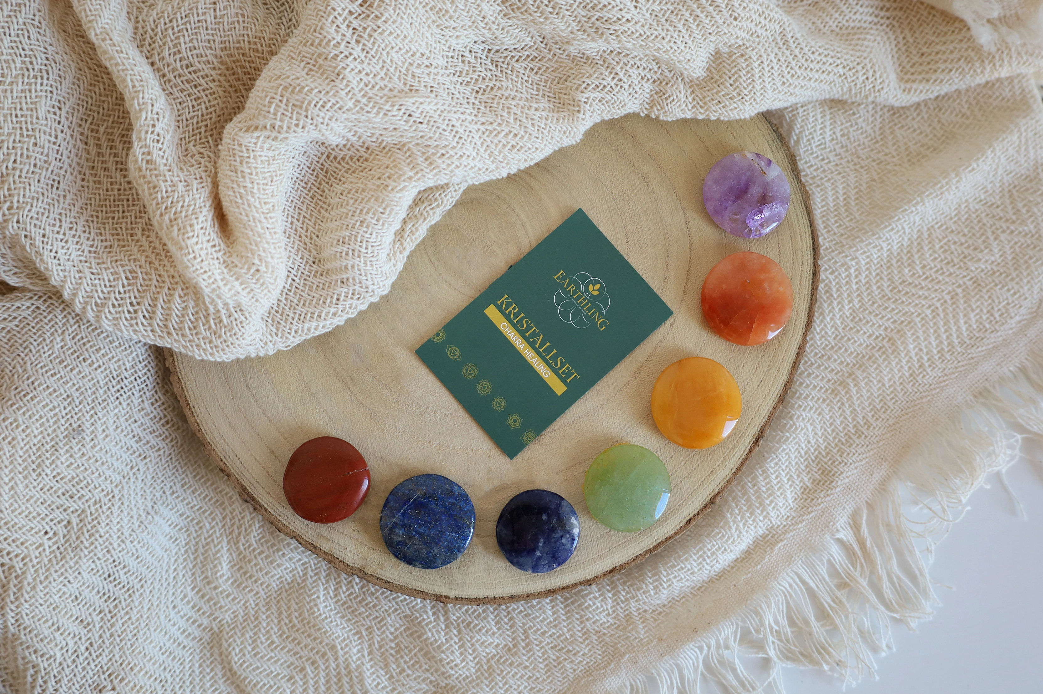 Kristall-Set Chakra Healing (rund)